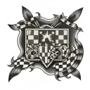 Croatian checkers from the flag tattoo design idea