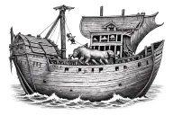 Noah's Ark tattoo design idea
