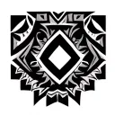 Zapotec tribal tattoo pattern tattoo design idea