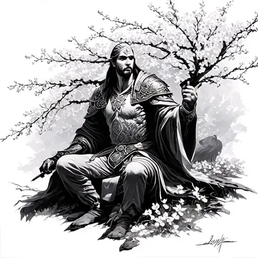 The Elder Scrolls Online: High Isle Launch Cinematic ritter auf den tron sitzen mir regenten  cherry blossoms tatto in s tattoo design idea