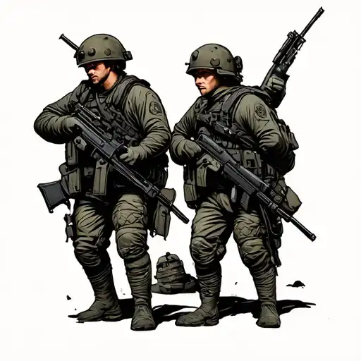 Infantry tattoo design idea