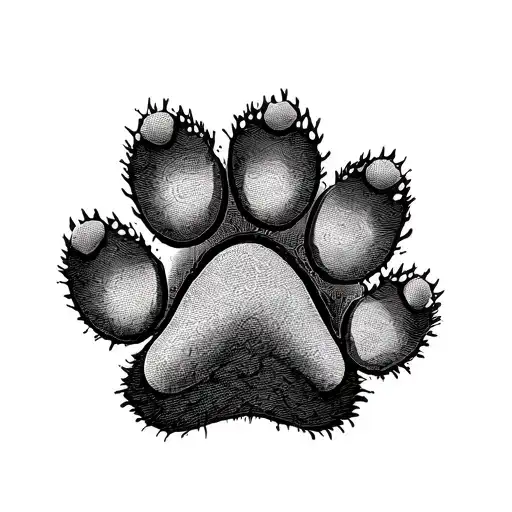 Frank Lloyd wright, paw prints tattoo design idea