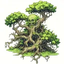 poison tree growing tattoo design idea