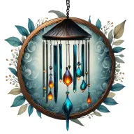 Windchime tattoo design idea