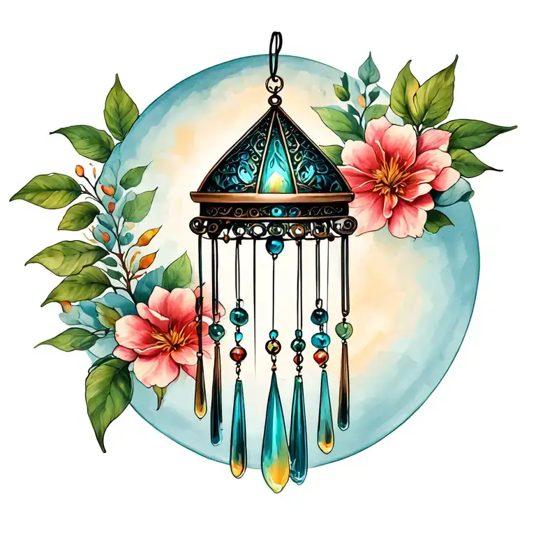 Windchime tattoo design idea