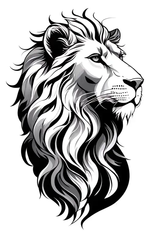 leo and virgo zodiac sign tattoo design idea