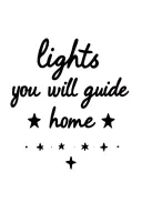 "lights will guide you home" 4 stars tattoo design idea