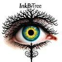"InkByTree" all seeing eye with tree of life tattoo tattoo design idea