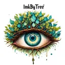 "InkByTree" all seeing eye with tree of life tattoo tattoo design idea