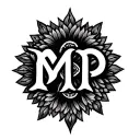 "MP" azteca tattoo design idea