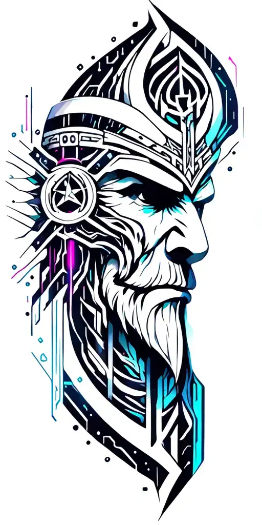 viking tribal odin tattoo  tattoo design idea