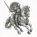 Polish winged hussar tattoo design idea