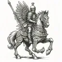 Polish winged hussar tattoo design idea
