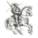 Polish winged hussar tattoo design idea