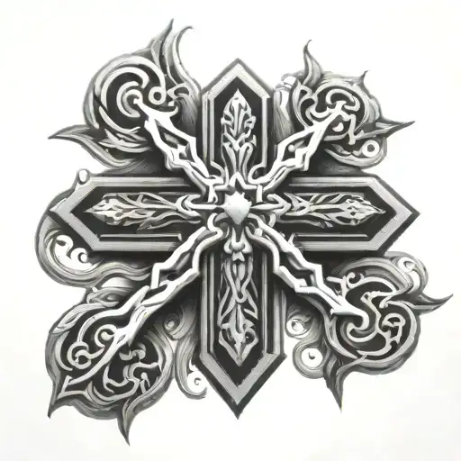 Nordic Cross tattoo design idea