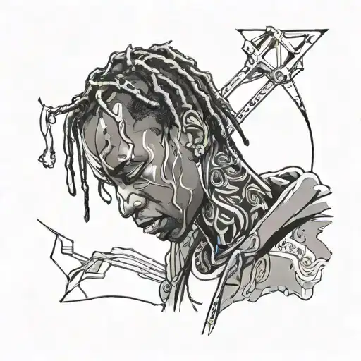 Travis Scott tattoo design idea