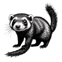 ferret tattoo design idea