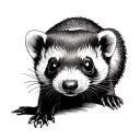 ferret tattoo design idea
