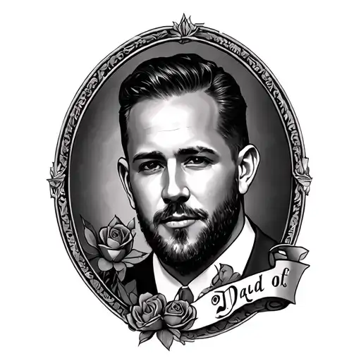 Dad Memorial tattoo design idea