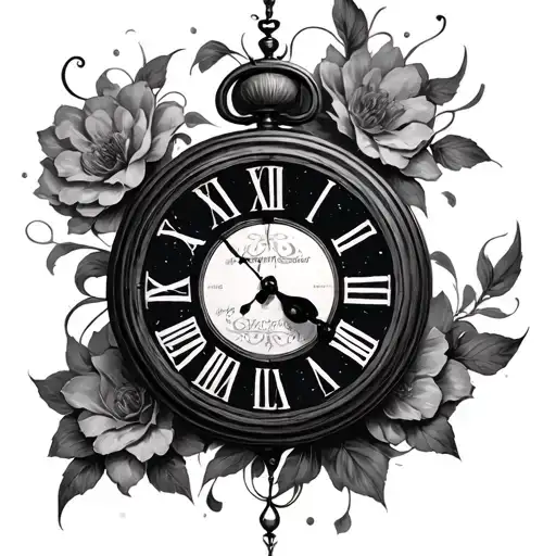 dali clocks tattoo design idea