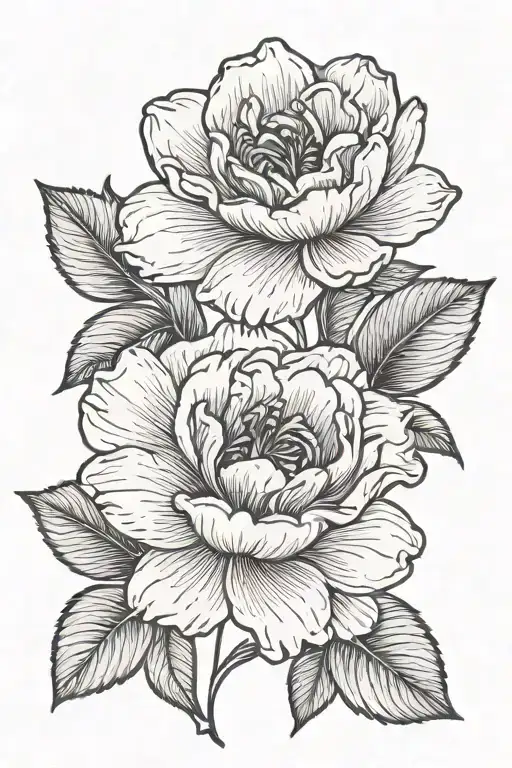 march birth flower, may birth flower, february birth flower, persist, feminine symbol tattoo design idea