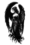 avenging angel tattoo design idea