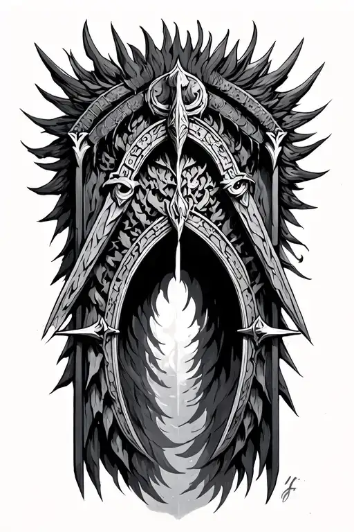 Gates Of Valhalla tattoo design idea