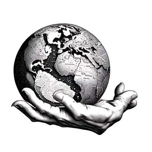 atlas holding the world tattoo design idea