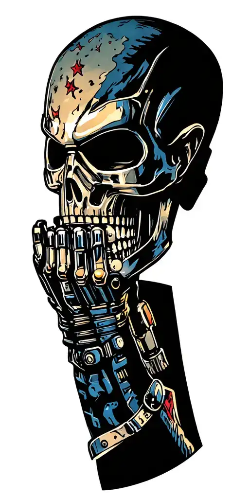 terminator arm sleeve tattoo design idea