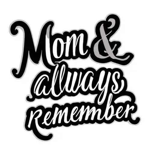 "Mom & Dad always remember " parents memorial tattoo design idea