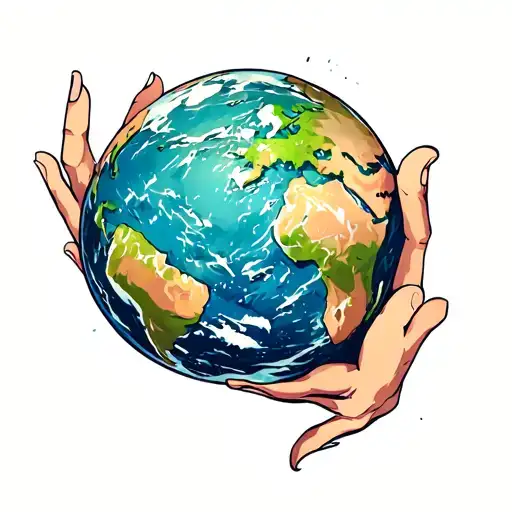 atlas holding the earth tattoo design idea