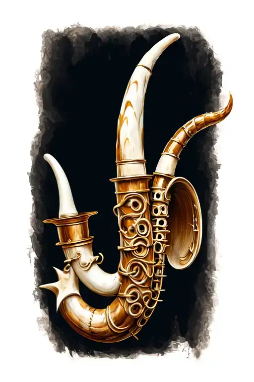 Italian horn tattoo design idea