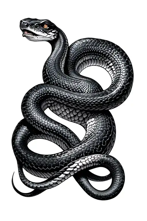 Andrew Tate Snake tattoo design idea