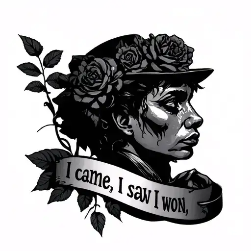 I came, I saw, I won tattoo design idea