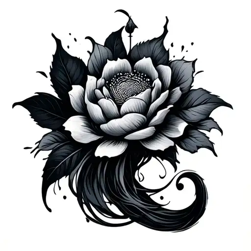 go with the flow  tattoo design idea
