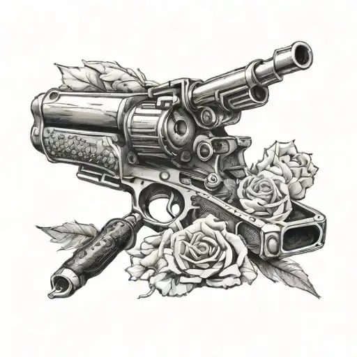 leave the gun take the cannoli  tattoo design idea
