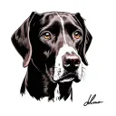 German Shorthaired Pointer tattoo design idea