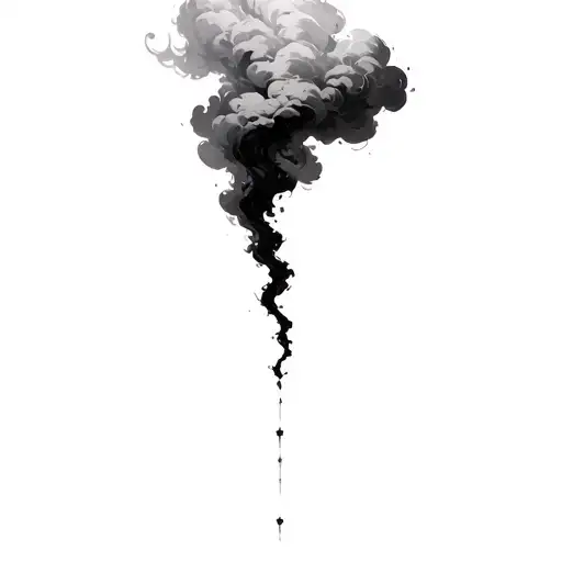 Filler Clouds and Smoke tattoo design idea