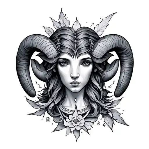 Aries Libra tattoo design idea