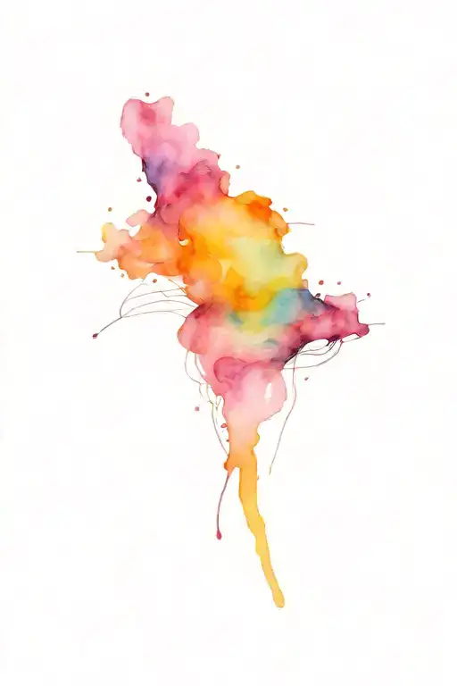 abstract ocean tattoo design idea