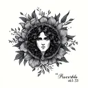 Proverbs 16:33 surrounded tattoo design idea