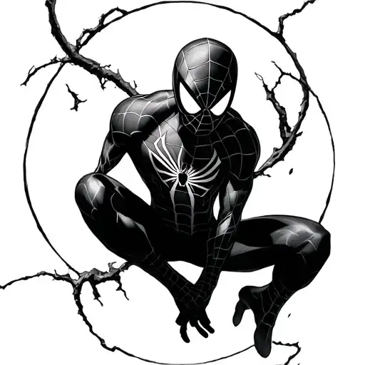 spiderman peter parker tattoo design idea