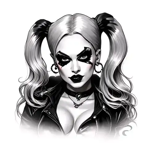 Harley Quinn tattoo design idea