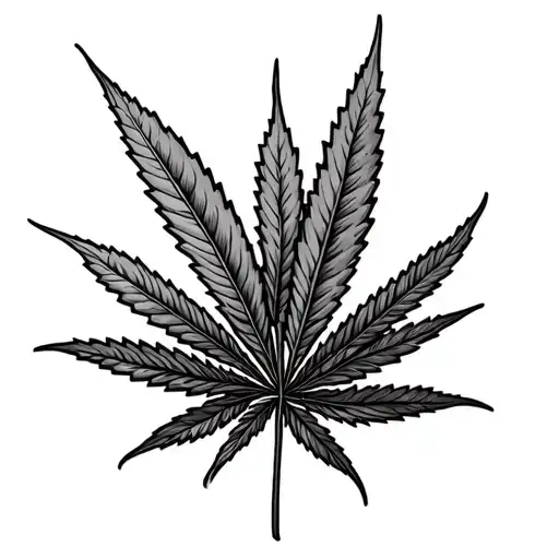Cannabis tattoo design idea
