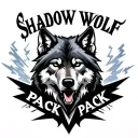 "shadow wolf pack" "shadow wolf pack" wolf with lightning tattoo design idea