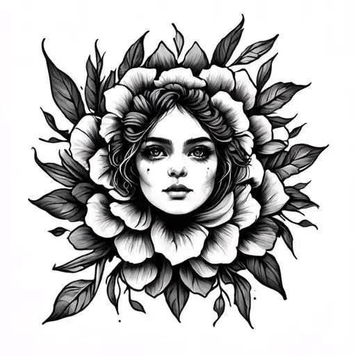 Bohemian tattoo design idea