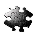 fine line jigsaw puzzle pieces tattoo design idea