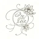 1 Corinthians 16:14: "Do everything in love tattoo design idea