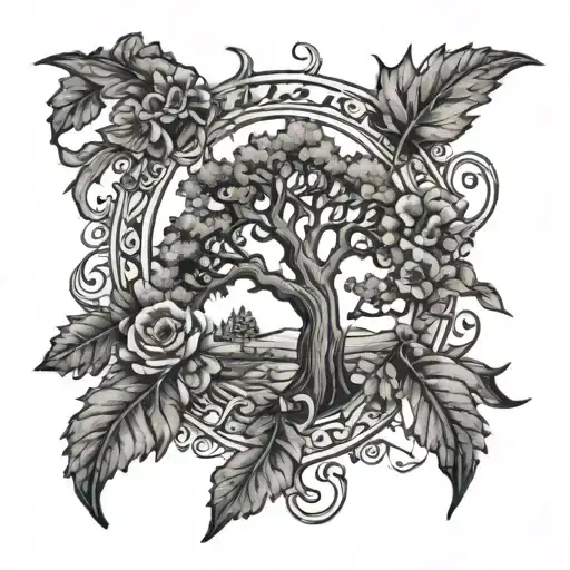 treaty oak revival lyric incorporated tattoo design idea