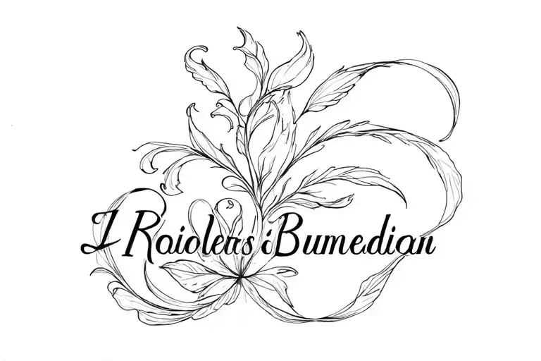 child name tattoo design idea